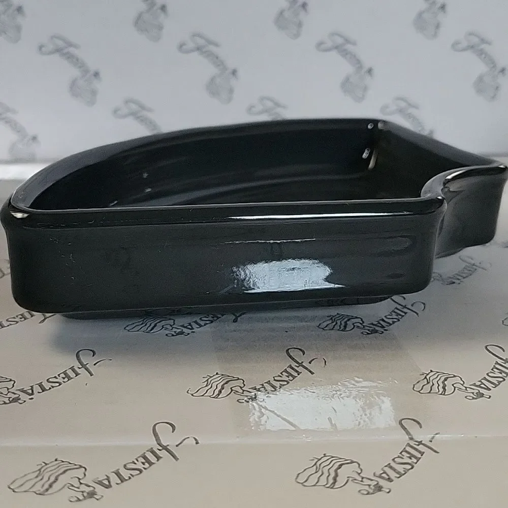 Fiestaware Fiesta OMNI SERVING TRAY Bowl Dish Ceramic Container Black
